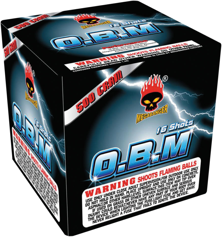 O.B.M. 16 SHOT MEGABANGER - MILLER FIREWORKS