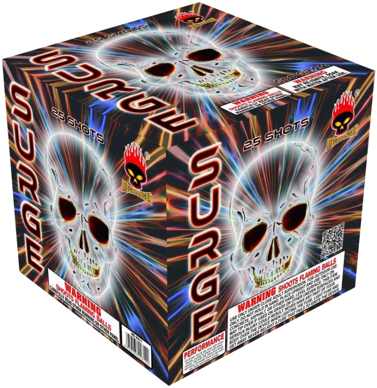 SURGE 25 SHOT MEGABANGER - MILLER FIREWORKS