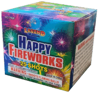 25 SHOT HAPPY FIREWORKS LEGEND