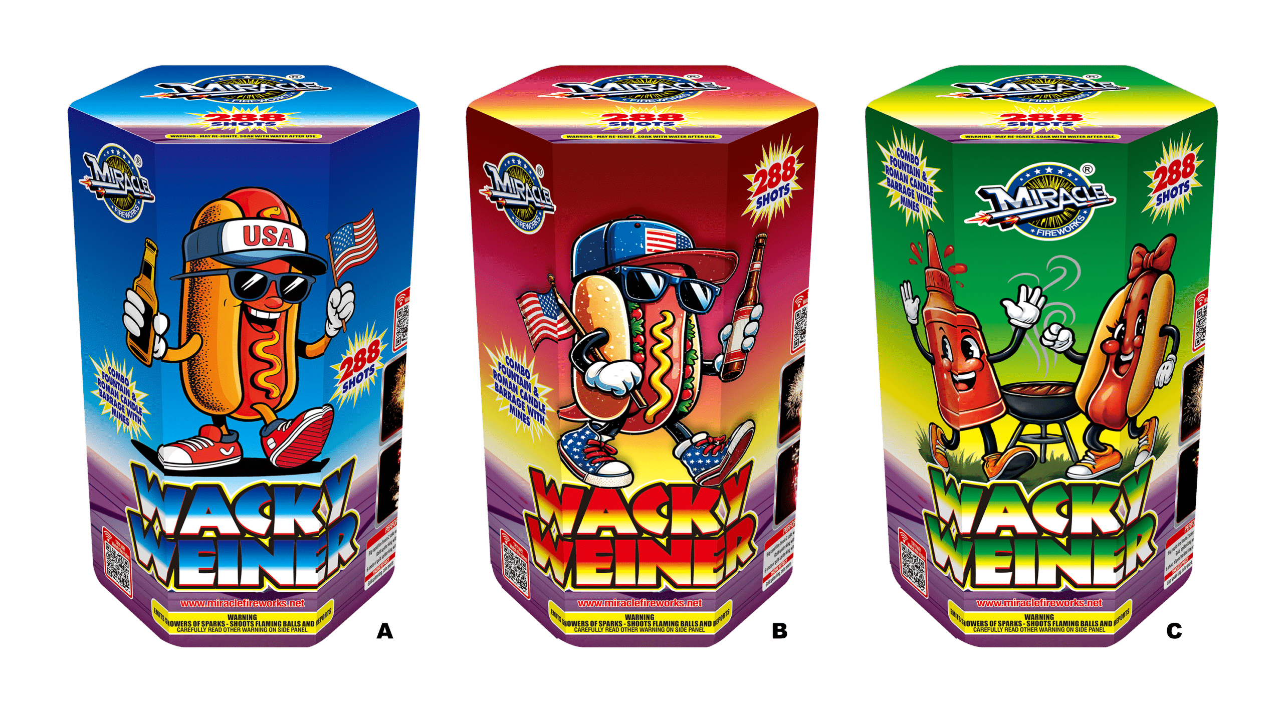 WACKY WEINER 288 SHOT MIRACLE