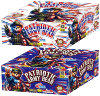 PATRIOTIC ARMY BEAR 90 SHOT SUNS