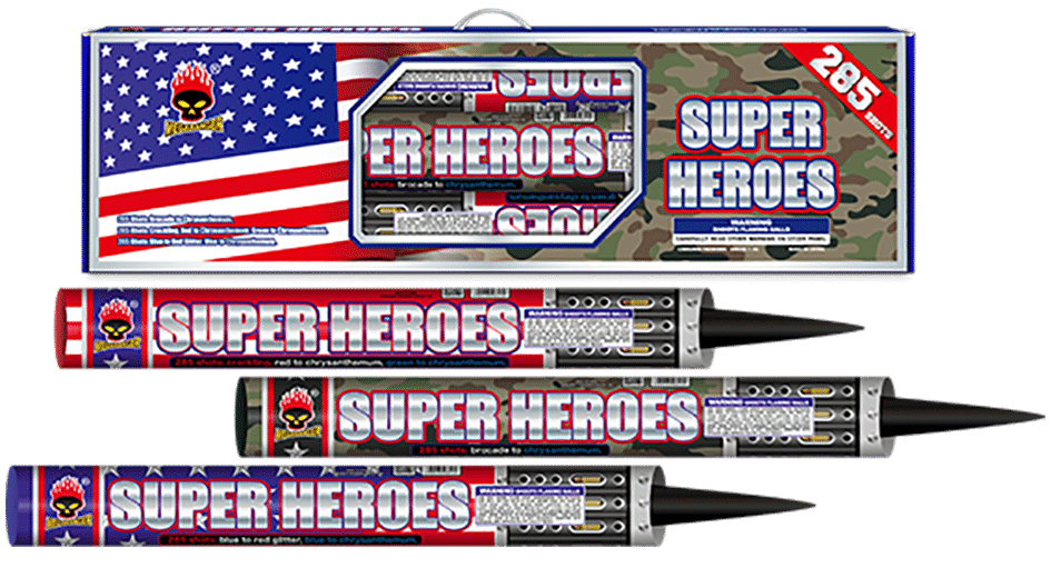 SUPER HEROES 285 SHOT MEGABANGER